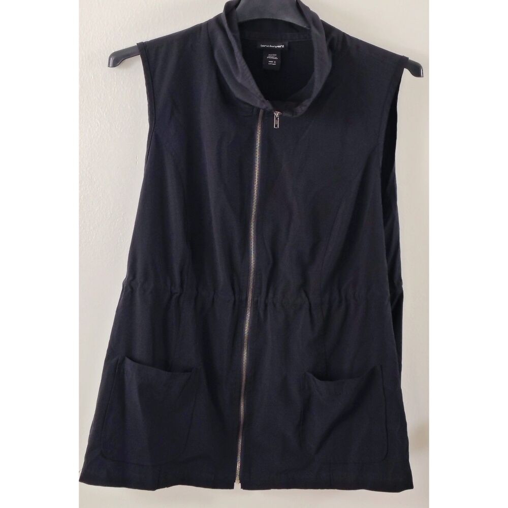 Lane Bryant Women's Zip Up Vest With Draw Strings Pockets Size 22/24